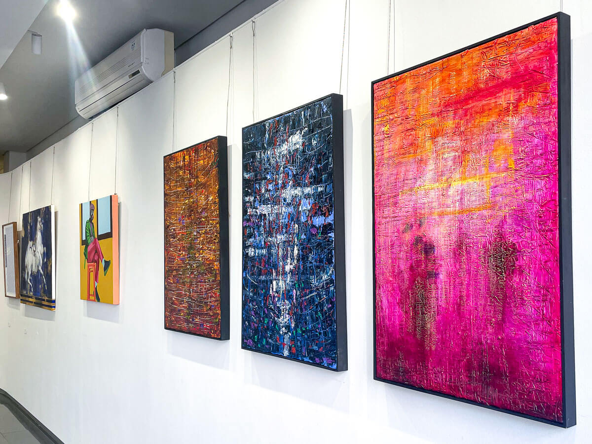 3 abstract artworks by James de Villiers on show at StateoftheART Gallery
